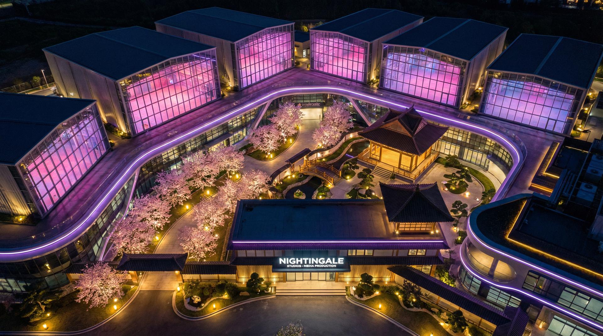 小马拉大车传媒基地 - 影视制作基地航拍